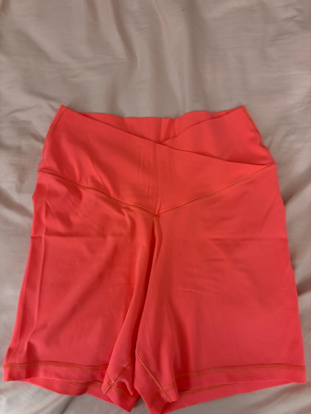 OFFLINE BY AERIE CORAL BIKER SHORTS SZ XL